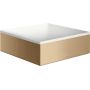 Axor Suite umywalka 28,5x28,5 cm nablatowa kwadratowa biały/brąz szczotkowany 42002140 zdj.1