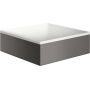 Axor Suite umywalka 28,5x28,5 cm nablatowa kwadratowa biały/czarny chrom szczotkowany 42002340 zdj.1