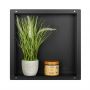 Balneo Wall-Box No Rim Black półka wnękowa 30x30x7 cm czarna OB-BL1-NR zdj.6