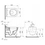 Bocchi Taormina Arch miska WC wisząca biała 1012-001-0129 zdj.2