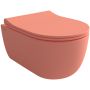 Bocchi V-Tondo miska WC wisząca bez kołnierza Clean Plus+ łososiowy mat 1367-0320-129 zdj.1