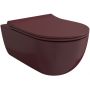 Bocchi V-Tondo miska WC wisząca bez kołnierza Clean Plus+ Gloss Burgundy 1416-072-0129 zdj.1