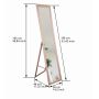 BD Art lustro stojące do garderoby 155x36 cm prostokątne różowe 301120000042 zdj.2