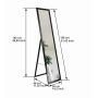BD Art lustro stojące do garderoby 155x36 cm prostokątne czarne 301120000005 zdj.2