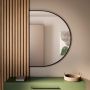 Baltica Design Tiny Border Semi Round lustro 110x65 cm czarne zdj.1