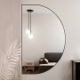 Baltica Design Tiny Border Semi Round lustro 80x60 cm czarne zdj.3