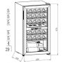 Berg BRGWA chłodziarka do wina 29 butelek wolnostojąca BRGWA29 zdj.2