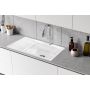 Berg Grazia zlewozmywak ceramiczny 86x51 cm biały BRZ22C11P zdj.3