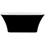 Besco Assos Black & White wanna wolnostojąca 160x70 cm czarny mat/biały połysk/złoty #WMMC-160-AKG zdj.4