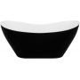 Besco Viya Black&White wanna wolnostojąca 160x70 cm czarny mat/biały połysk/biały #WMMC-160VKW zdj.3