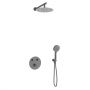 Corsan Lugo zestaw prysznicowy podtynkowy z deszczownicą grafitowy Z04MGM zdj.1