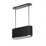 Ciarko Design Mono W okap kuchenny 90 cm wyspowy czarny CDW9001B zdj.1
