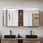 Comad Sante Fe Oak szafka 60x17x65 cm z lustrem dąb SANTA FE OAK 84-60-A-2D zdj.7