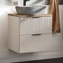 Zestaw Comad Adel Cashmere/Oak szafki 60 cm i 40 cm wiszące kaszmir z blatem dąb Wotan SET-ADC B WOTAN 100CM LB zdj.13
