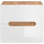 Comad Aruba White szafka 60 cm podumywalkowa wisząca z blatem biały połysk/dąb craft złoty ARUBAWHITE828-UN-60CMFSC zdj.3