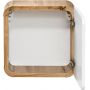 Comad Aruba White szafka 35 cm boczna wisząca biały połysk/dąb craft złoty ARUBAWHITE831FSC zdj.3
