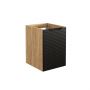 Comad Luxor Black szafka 40x46x57 cm czarna-dąb LUXOR BLACK 81-40-1D zdj.1