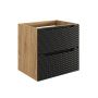 Comad Ocean Black szafka 60x46x57 cm czarna-dab OCEAN BLACK 82-60-2S zdj.1