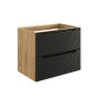 Comad Ocean Black szafka 70x46x57 cm czarna-dab OCEAN BLACK 82-70-2S zdj.1