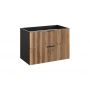 Comad Xilo szafka 80x46x57 cm podumywalkowa wisząca czarna-dąb XILO BLACK WOTAN 82-80-D-2S zdj.3