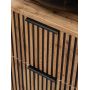 Comad Xilo szafka 80x46x57 cm podumywalkowa wisząca czarna-dąb XILO BLACK WOTAN 82-80-D-2S zdj.5