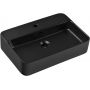 Comad Trust 2 umywalka 55x38 cm prostokątna nablatowa czarna TRUST 2 BLACK ( E-6282 ) zdj.1
