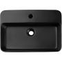 Comad Trust 2 umywalka 55x38 cm prostokątna nablatowa czarna TRUST 2 BLACK ( E-6282 ) zdj.4