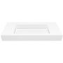 Cristalstone Linea Ideal umywalka 100x45 cm ścienna prostokątna biały U1000-MCOLC/BO zdj.3