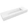 Cristalstone Linea Diago umywalka 100x30 cm prostokątna nablatowa-z blatem biała U1000-MCOLCW zdj.1