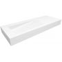 Cristalstone Linea Ideal umywalka 120x45 cm ścienna prostokątna biały U1200-MBLOLB/BO zdj.1