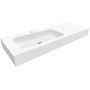 Cristalstone Linea Simpla umywalka 120x45 cm prostokątna ścienna-z blatem biała U1200-MBLOT zdj.1