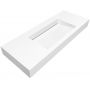 Cristalstone Linea Ideal umywalka 120x45 cm ścienna prostokątna biały U1200-MCOLC/BO zdj.4
