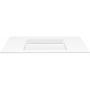 Cristalstone Linea Ideal umywalka 120x45 cm wpuszczana prostokątna biały U1200-MCOLC/CR/BO zdj.3