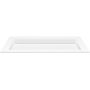 Cristalstone Linea Ideal umywalka 120x45 cm wpuszczana prostokątna biały U1200-MOLC/CR/BO zdj.4