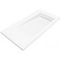Cristalstone Linea Ideal umywalka 130x45 cm wpuszczana prostokątna biały U1300-MBPOLB/CR/BO zdj.4