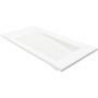 Cristalstone Linea Ideal umywalka 130x45 cm wpuszczana prostokątna biały U1300-MBPOLB/CR/BO zdj.3