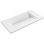 Cristalstone Linea Diago umywalka 60x30 cm prostokątna wpuszczana biała U600-MCOLCW/CR zdj.1