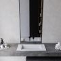 Cristalstone Linea Diago umywalka 70x30 cm prostokątna wpuszczana biała U700-MCOLCW/CR zdj.4
