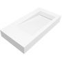 Cristalstone Linea Ideal umywalka 90x45 cm ścienna prostokątna biały U900-MBPOLB/BO zdj.4