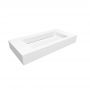 Cristalstone Linea Ideal umywalka 90x45 cm ścienna prostokątna biały U900-MCOLC/BO zdj.1