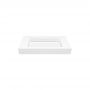 Cristalstone Linea Ideal umywalka 90x45 cm ścienna prostokątna biały U900-MCOLC/BO zdj.3
