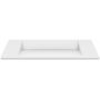 Cristalstone Linea Diago umywalka 90x30 cm prostokątna wpuszczana-z blatem biała U900-MCOLCW/CR zdj.3