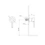Cersanit Virgo bateria prysznicowa podtynkowa czarna S522-105 zdj.2
