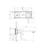 Cersanit Virgo bateria umywalkowa podtynkowa czarna S522-111 zdj.2