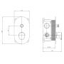 Cersanit Inverto zestaw wannowo-prysznicowy podtynkowy chrom S952-038 zdj.21