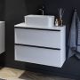 Cersanit Virgo szafka 80 cm podumywalkowa wisząca z blatem szary/dąb S522-031 zdj.4