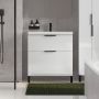 Cersanit City zestaw meblowy 60 cm umywalka z szafką biały połysk S801-422 zdj.13