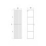 Cersanit Tirso szafka 40x30x160 cm boczna wisząca biała S1015-010 zdj.2