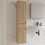 Cersanit Ovida szafka 30x30x150 cm boczna wisząca dąb S1058-012 zdj.4