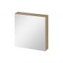 Cersanit Ovida szafka 59,4x14,1x59,2 cm z lustrem dąb S1058-015 zdj.1